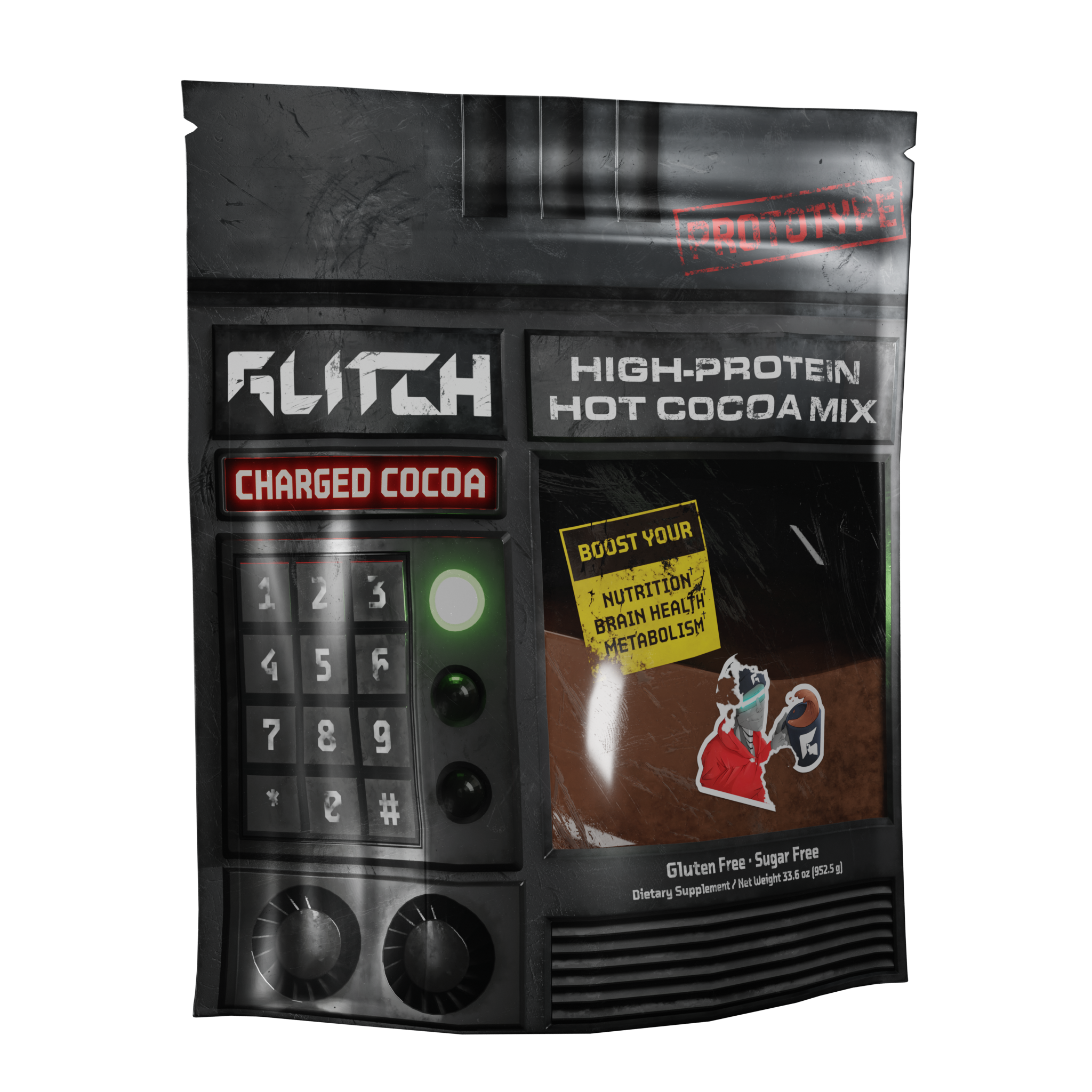 Glitch enhances High Protein Hot Cocoa Mix with PeakO2